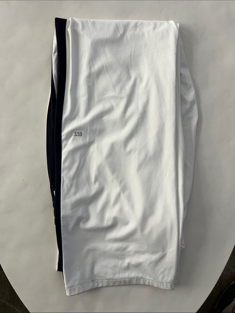 SPLITS59 Maxie Rigor Track Pant Wide Leg in White / Indigo Blue Small $178 - Picture 4 of 7